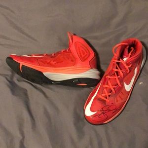 Signed Nike basketball shoes